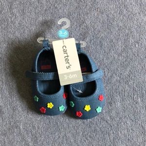 NWT Carter’s baby girl soft crib shoe